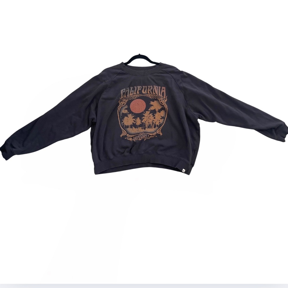 Rip Curl Gray Graphic “California” Sweater – Women’s Size S